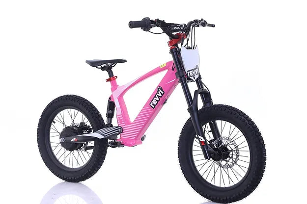 Revvi 18 Plus Kids Electric Balance Bike Pink The Rolling Fix