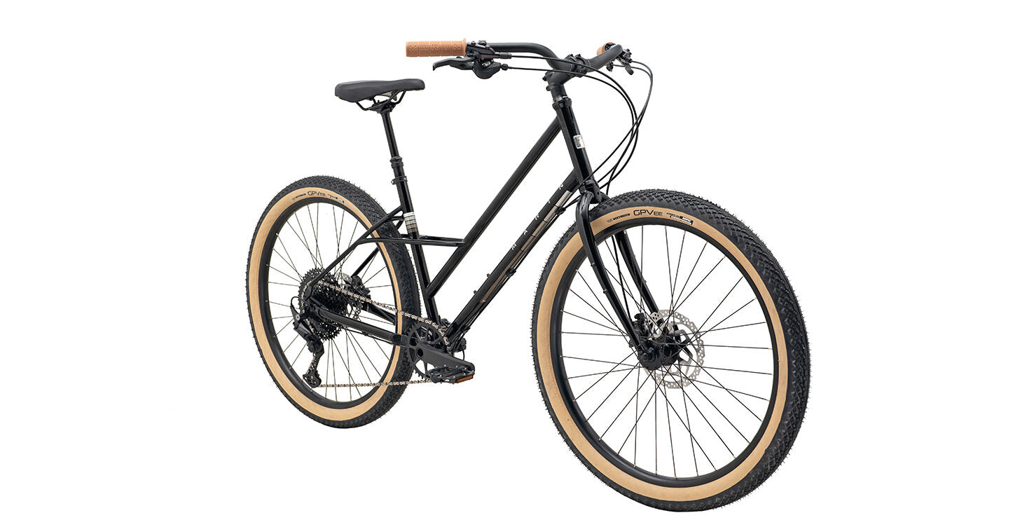 Marin Larkspur 2 Hybrid Bike - Gloss Black/Holograph · The Rolling Fix