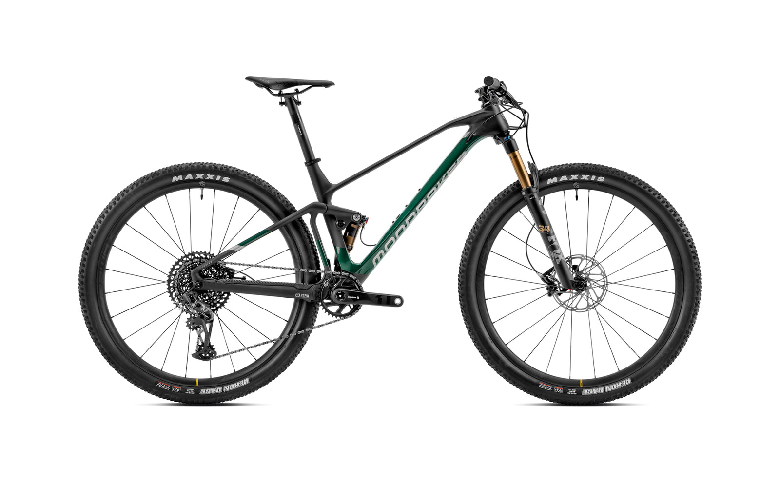 Mondraker F-Podium Carbon R Cross Country Bike - Grey/Green/Silver