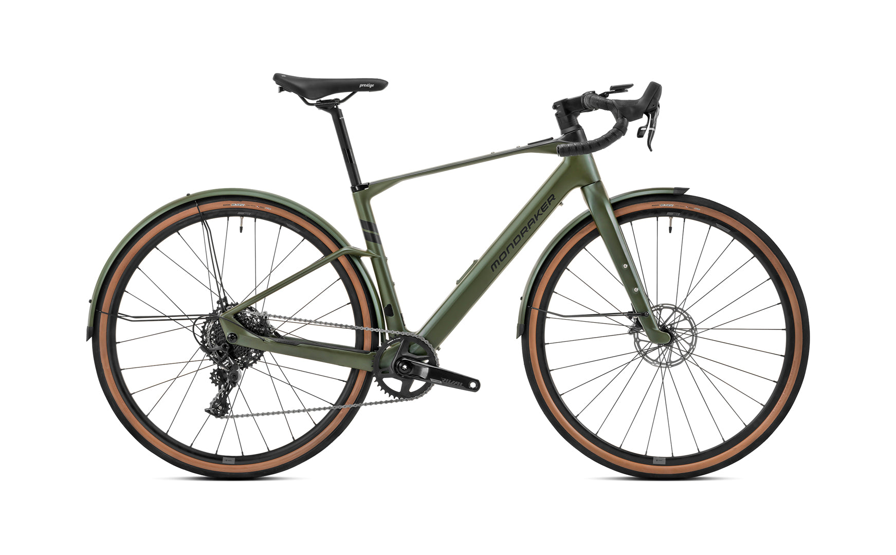Mondraker Dusty SX R Electric Hybrid Bike - Army Green