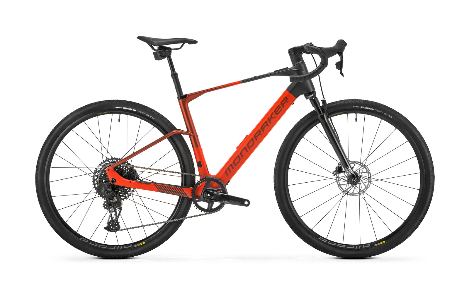 Mondraker Dusty RR 2025 Electric Gravel Bike - Flame Red