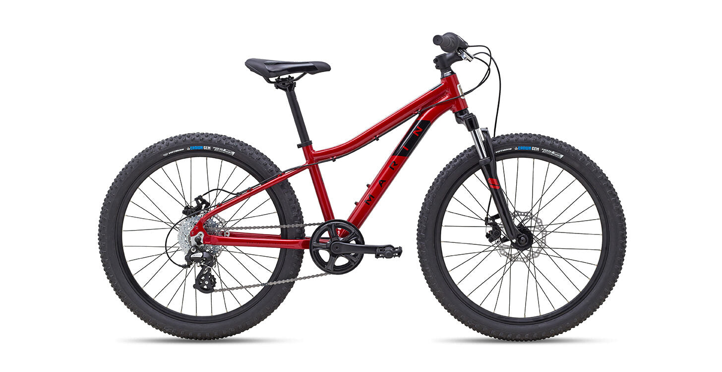 Marin Bayview Trail 24" Hardtail Childrens Mountain Bike - Gloss Red/Black