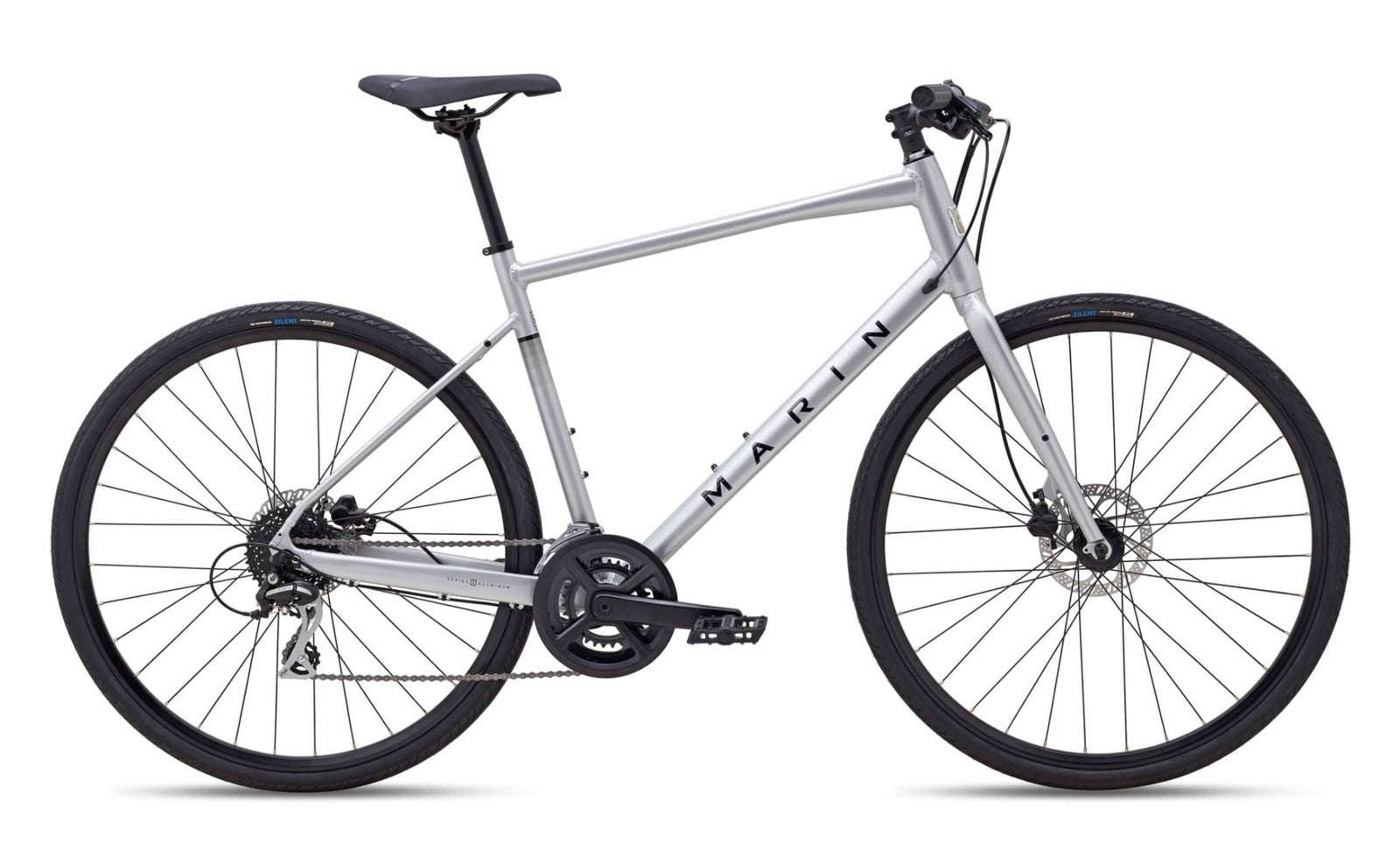 Marin Fairfax 2 Hybrid Bike - Gloss Silver/Black