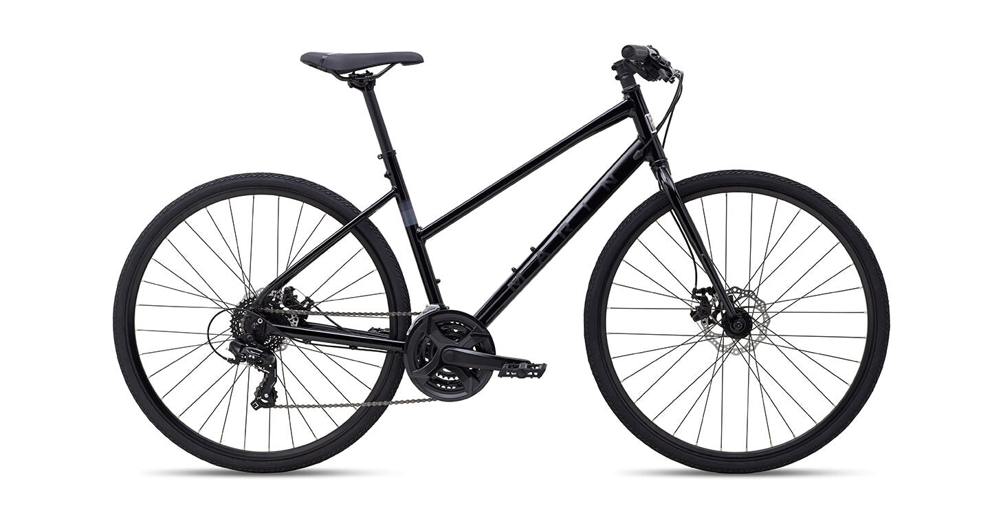 Marin Fairfax 1 ST Hybrid Bike - Gloss Black