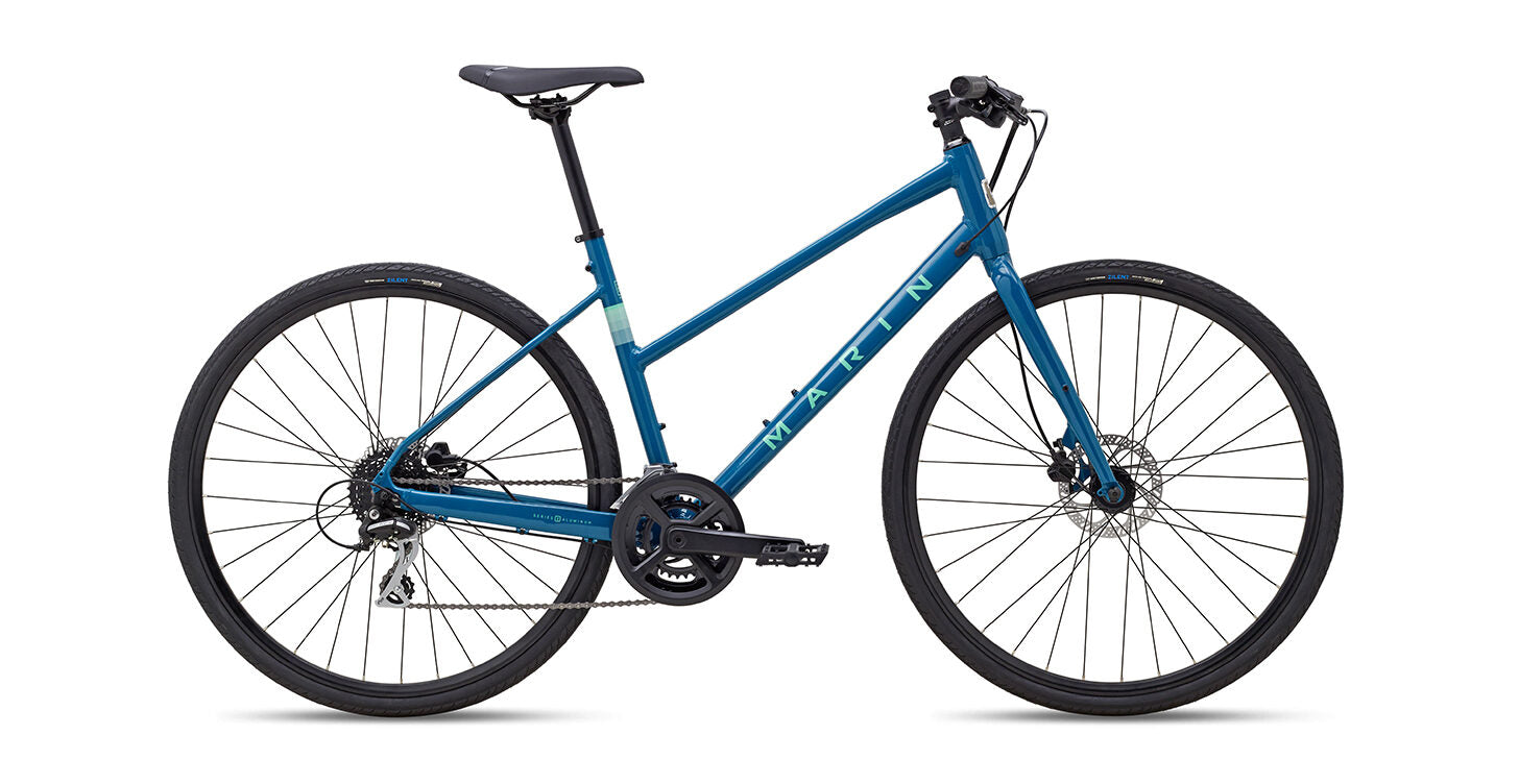 Marin Fairfax 2 ST Hybrid Bike - Gloss Blue/Teal