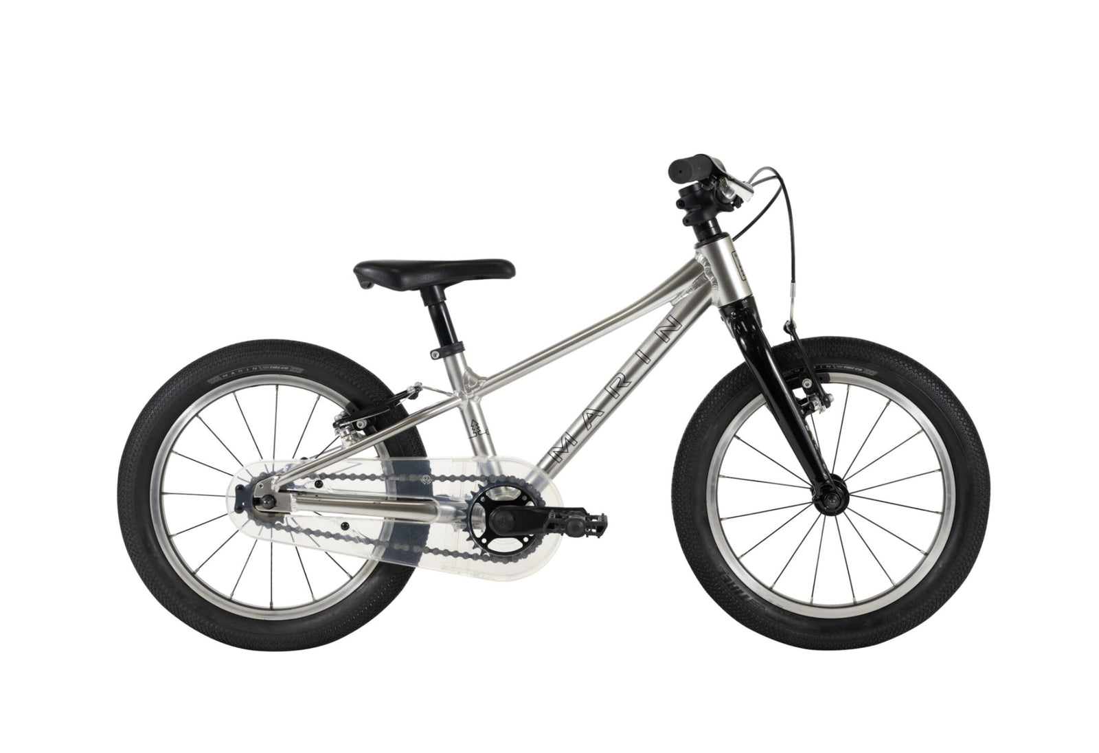 Marin Coast Trail 16" Hardtail Childrens Mountain Bike - Silver/Black