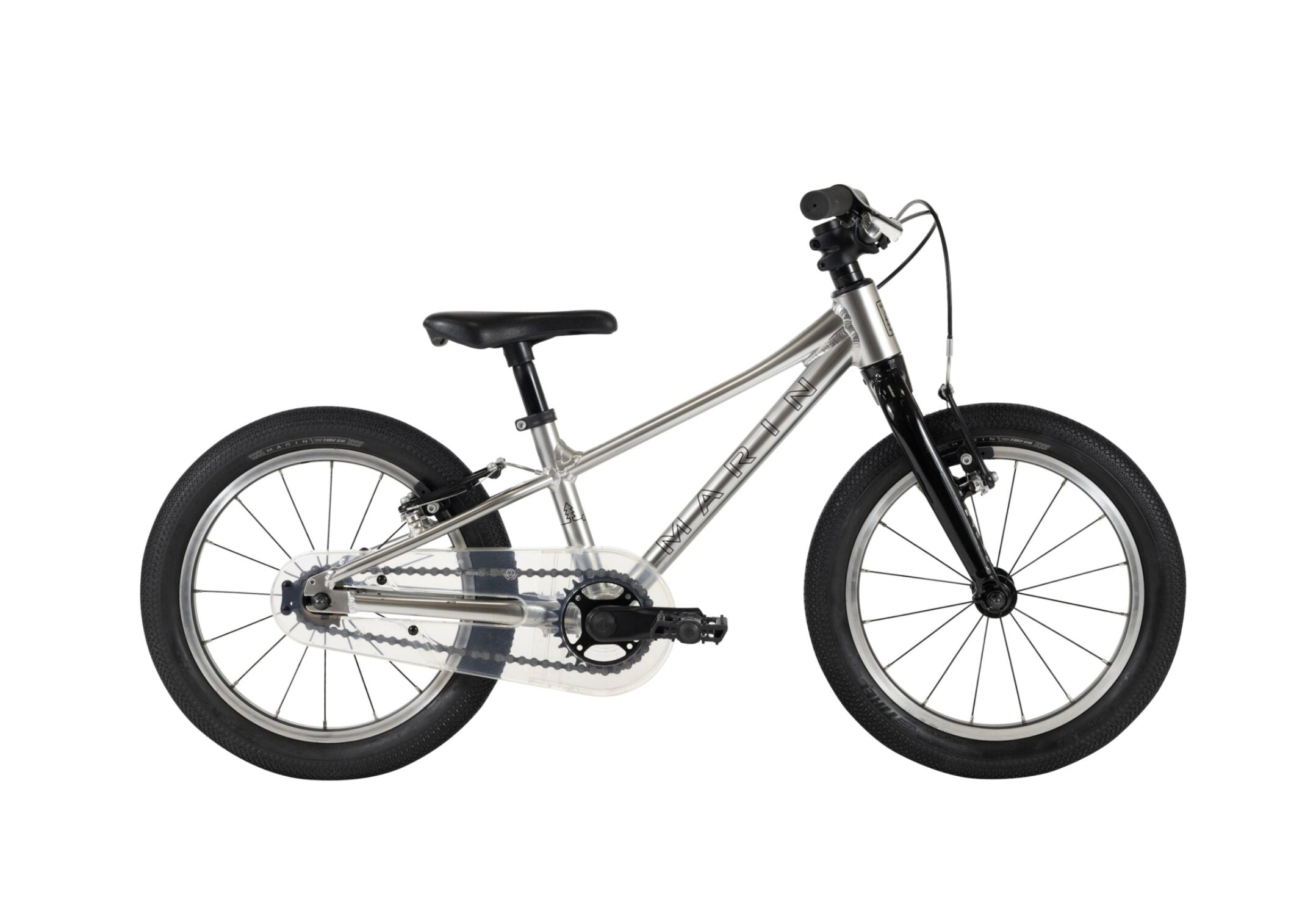 Marin Coast Trail 16" Hardtail Childrens Mountain Bike - Silver/Black