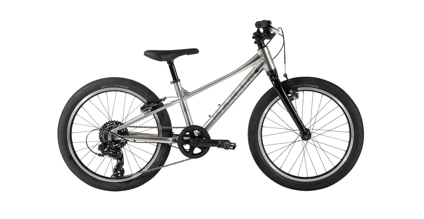 Marin Coast Trail 20" 7SP Hardtail Childrens Mountain Bike - Silver/Black