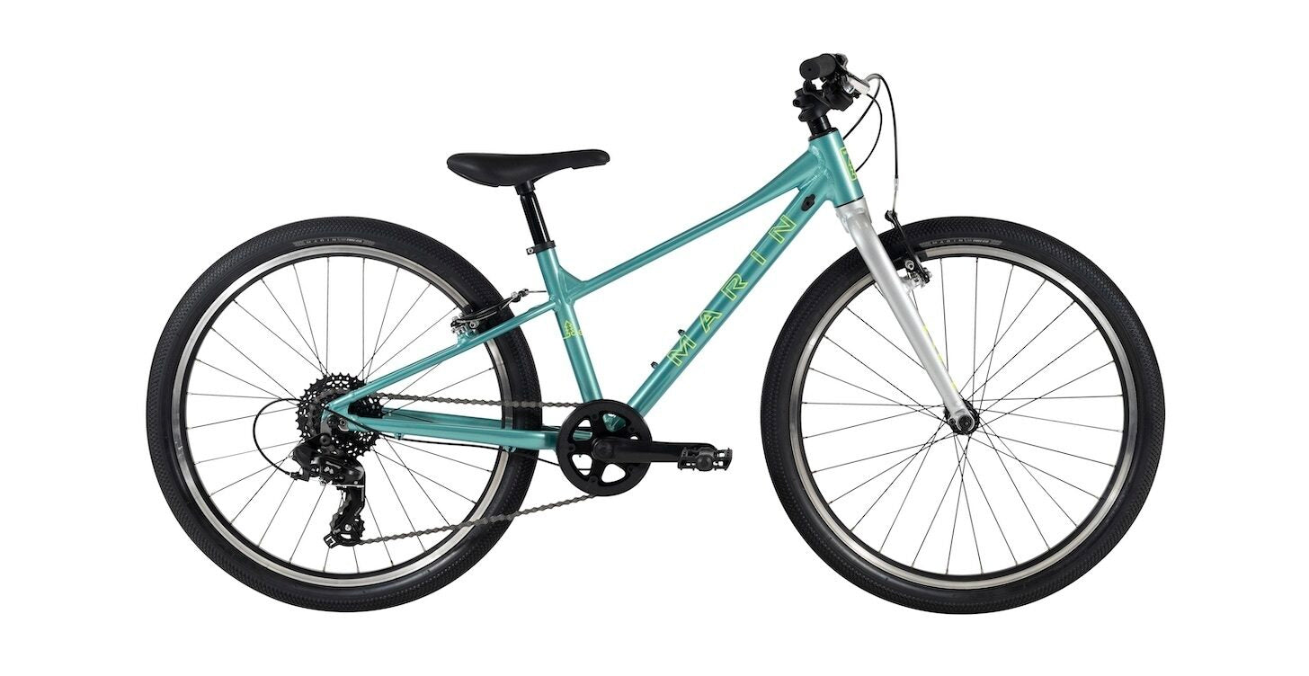 Marin Coast Trail 24" Hardtail Childrens Mountain Bike - Teal/Silver
