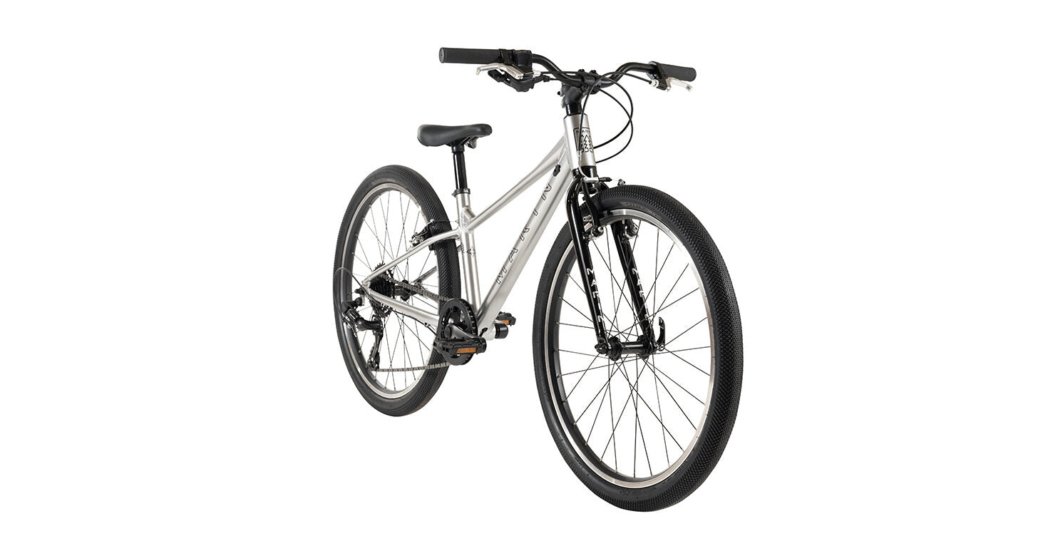 Marin Coast Trail 24" Hardtail Childrens Mountain Bike - Silver/Black