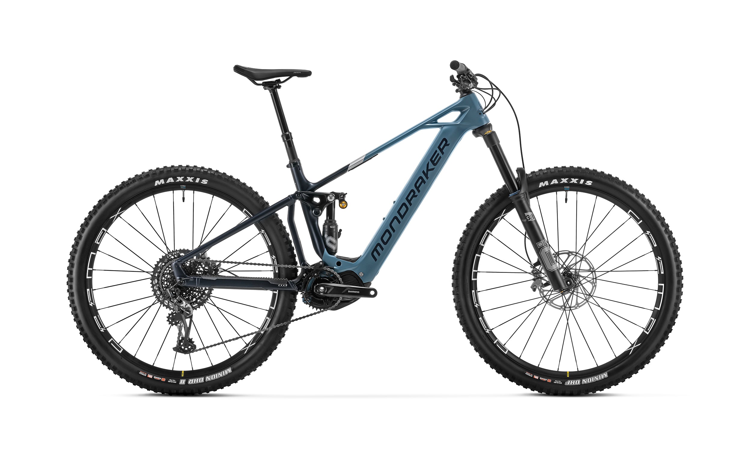 Mondraker Crusher R Electric Mountain Bike - Denim Blue