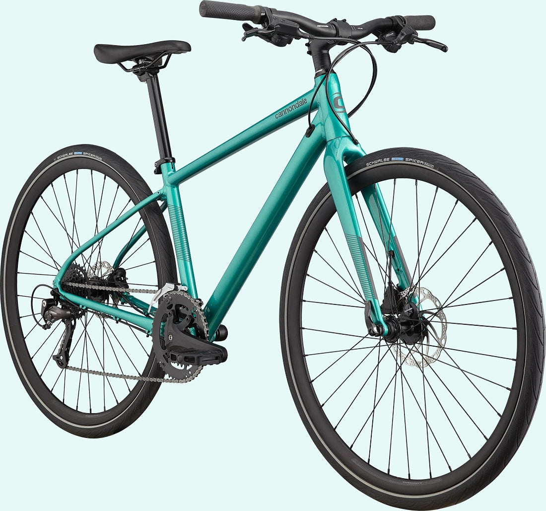 Cannondale Quick 3 Hybrid Bike Turquoise The Rolling Fix
