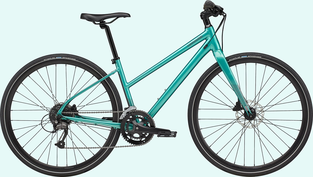 Cannondale Quick 3 Remixte Hybrid Bike - Turquoise