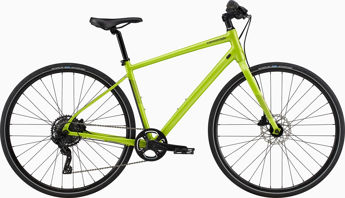 Cannondale Quick 4 Hybrid Bike Bio Lime The Rolling Fix