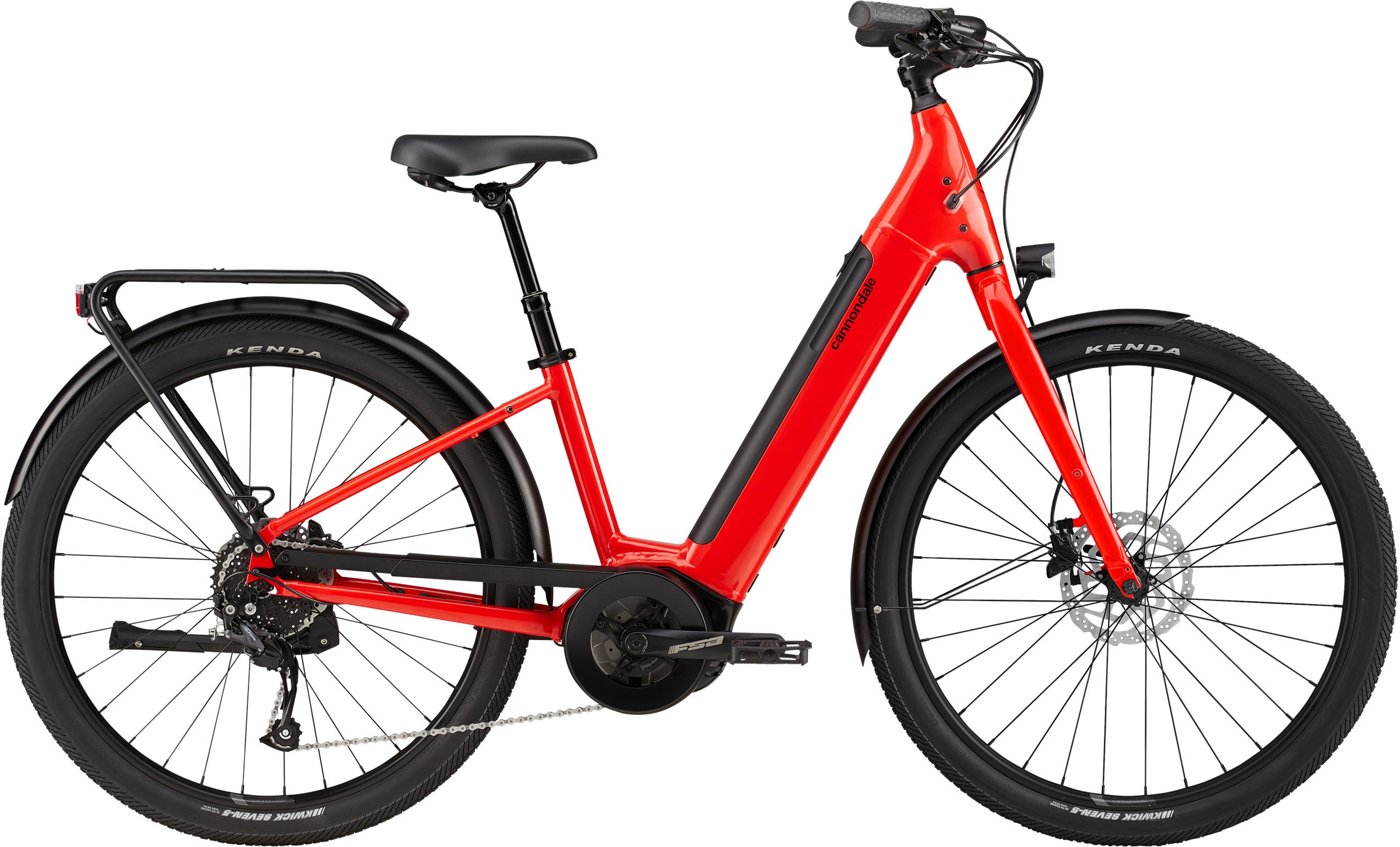 Cannondale Adventure Neo 3.1 EQ Electric Urban Bike - Rally Red