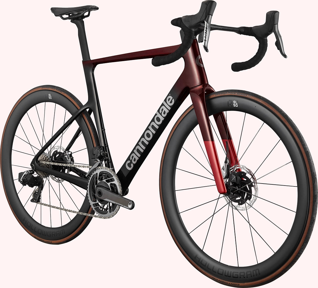 Cannondale SuperSix EVO Hi-MOD 1 Road Bike - Tinted Red