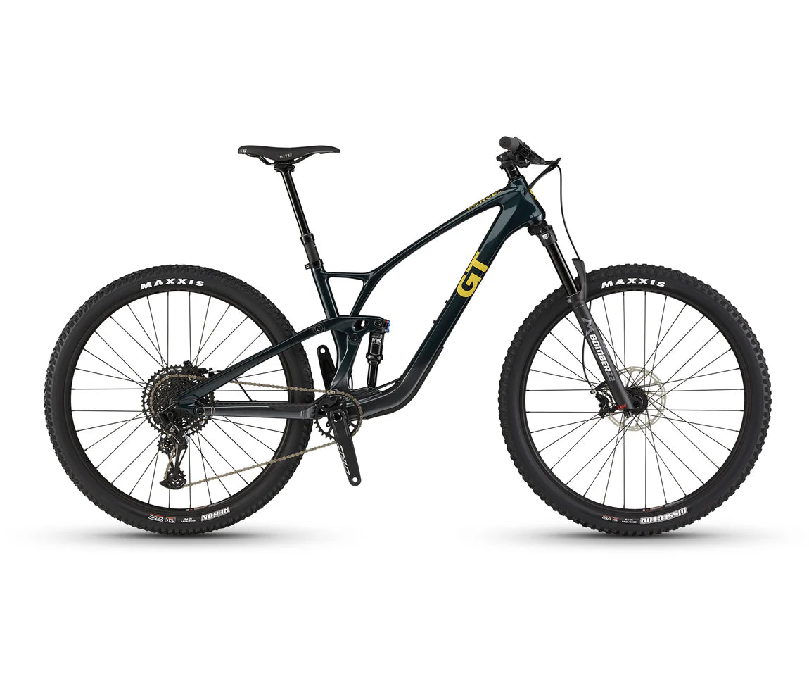 GT Sensor ST Carbon Elite Full Suspension Trail Bike - Super Sparkle Teal