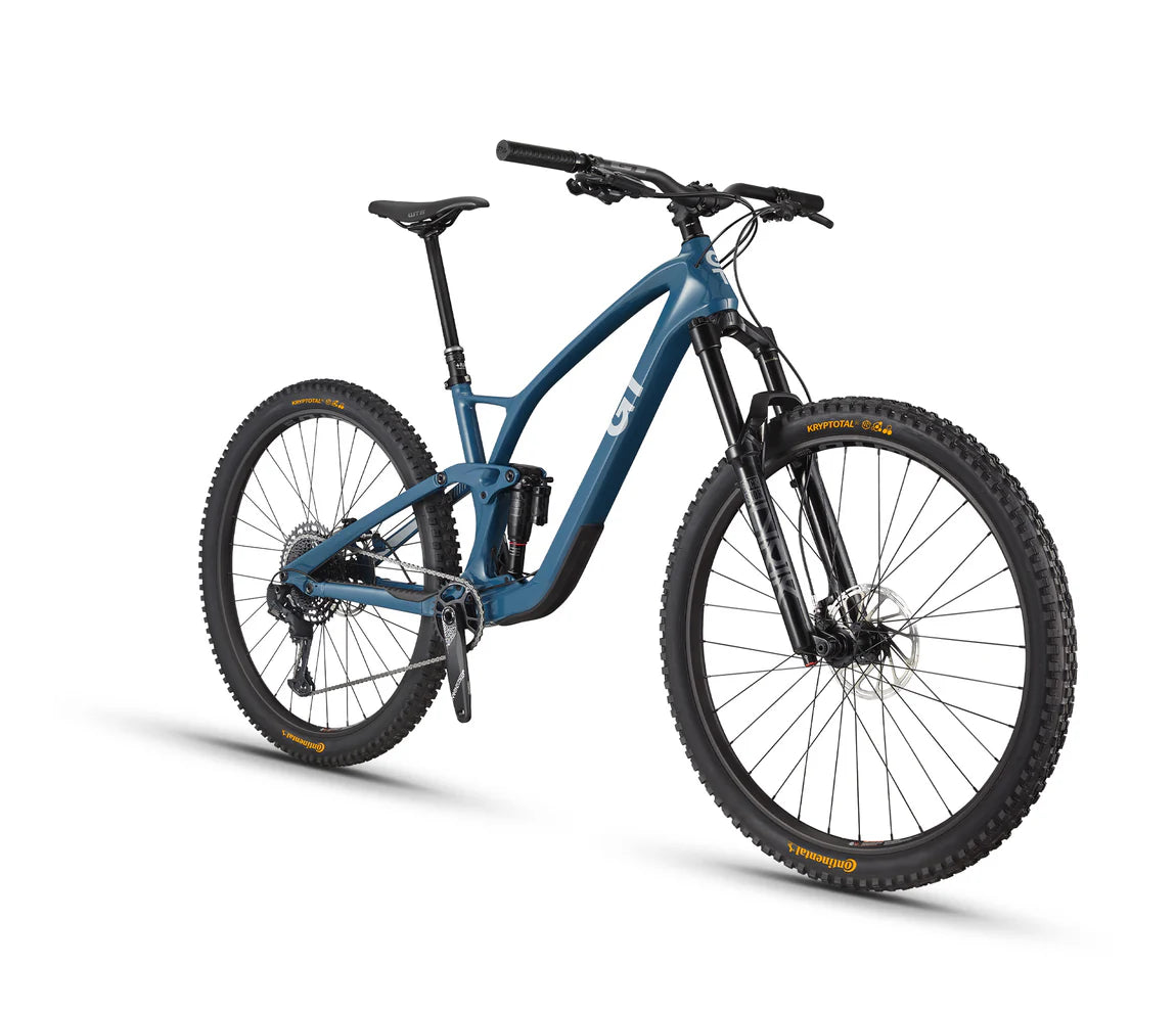 GT Sensor Carbon Pro Full Suspension Trail Bike Dusty Blue The Rolling Fix