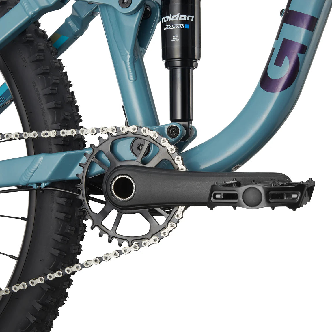 GT Stomper FS Ace Kids Mountain Bike - June Gloom