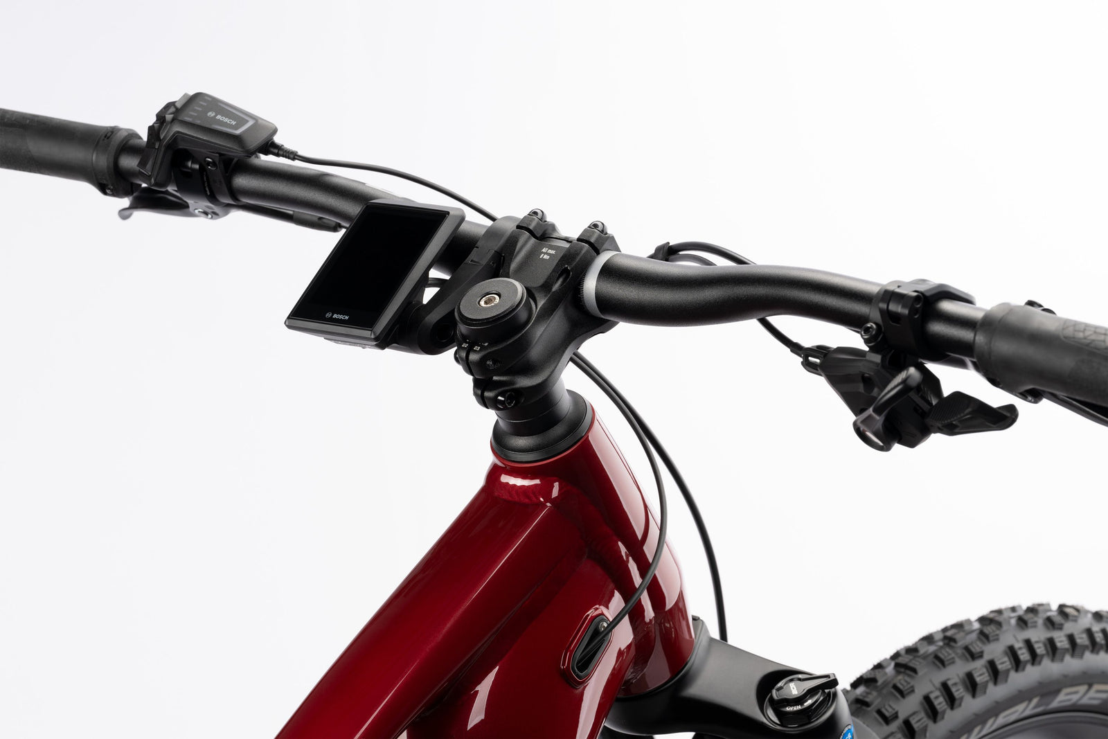 Ghost E-Teru Advanced Electric Mountain Bike - Carbon Red/Chilly White - Glossy