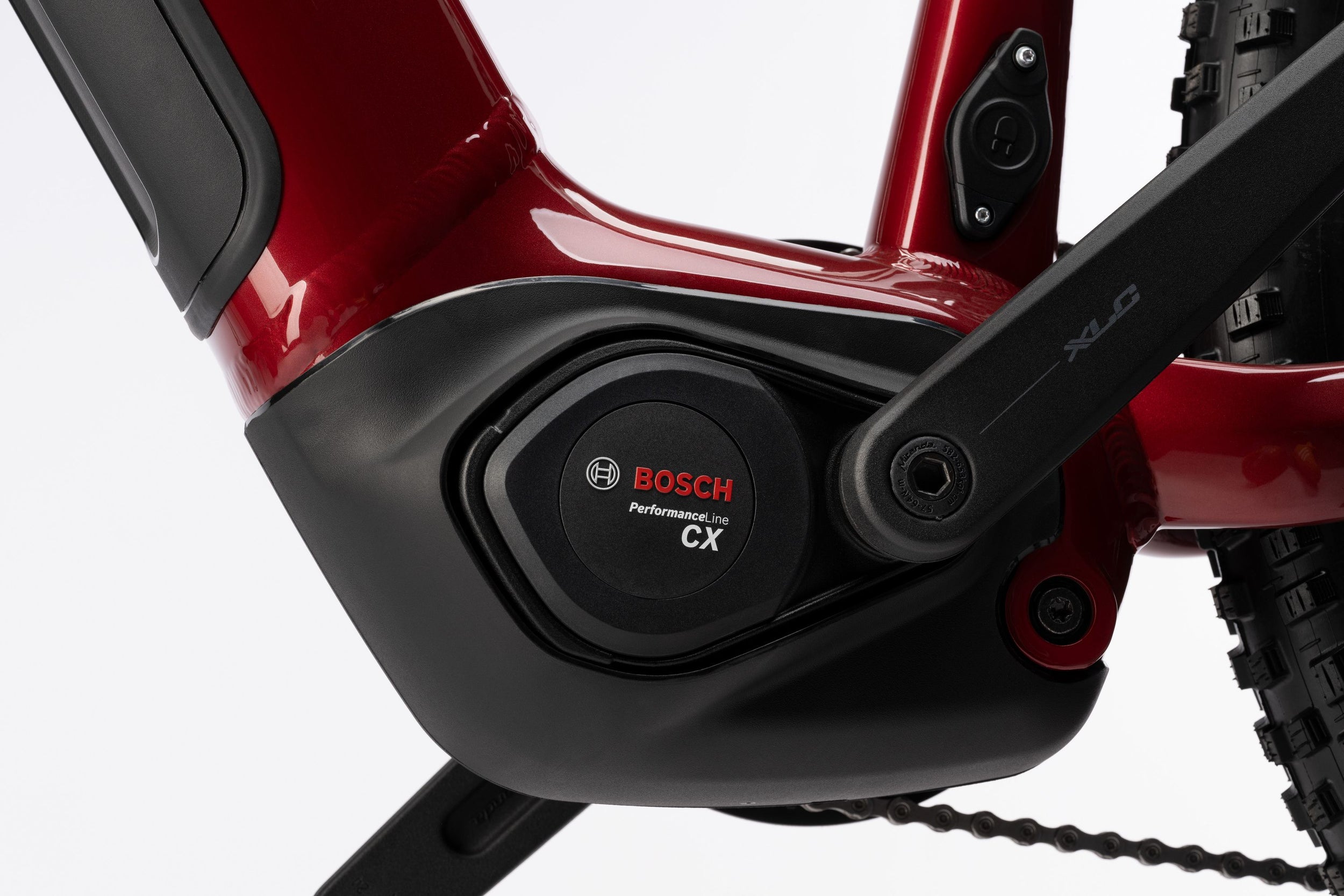 Ghost E-Teru Advanced Electric Mountain Bike - Carbon Red/Chilly White - Glossy