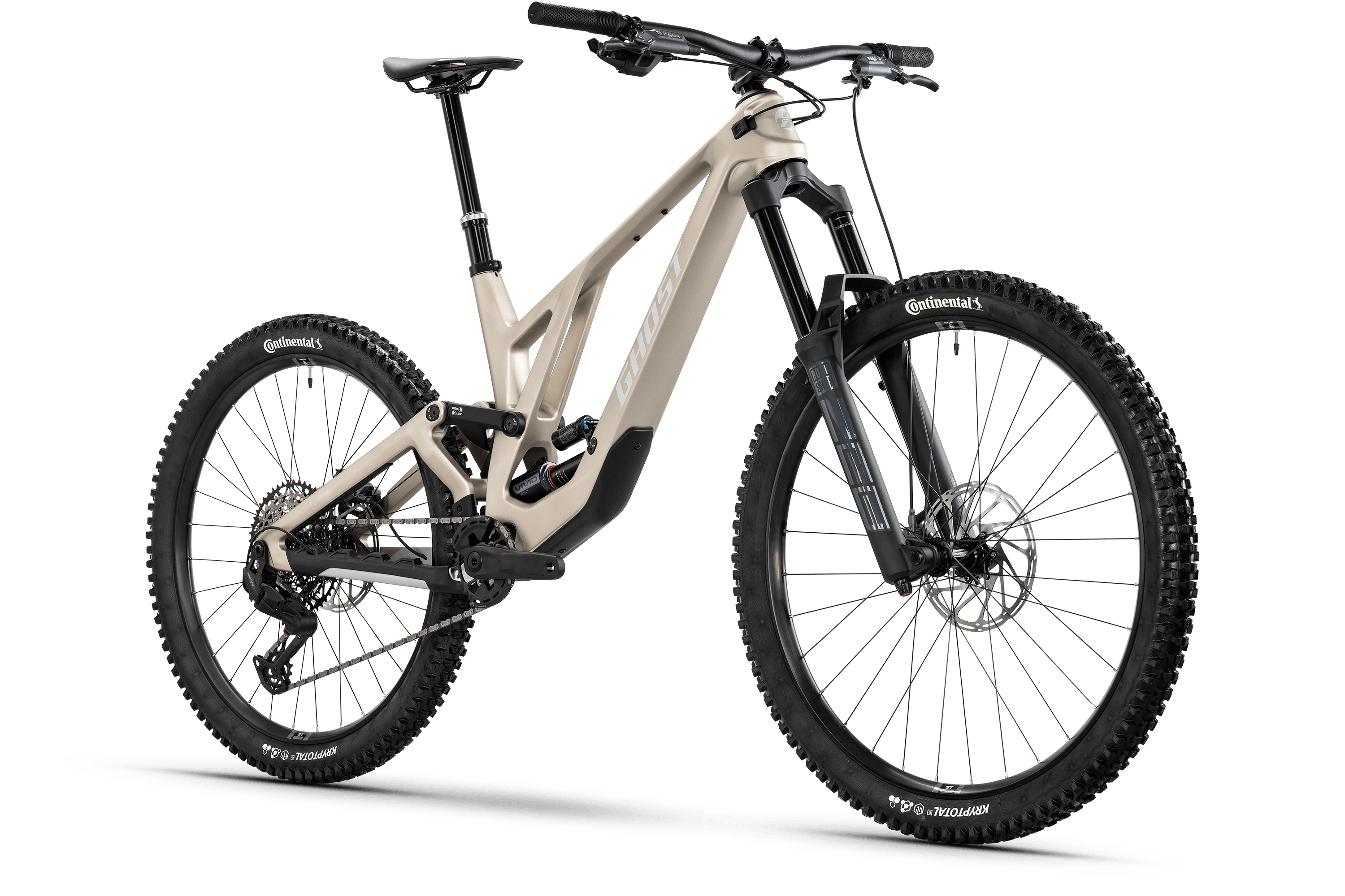 Ghost Poacha Mountain Bike - Coffee Dusty Desert/Gray Silver - Matt