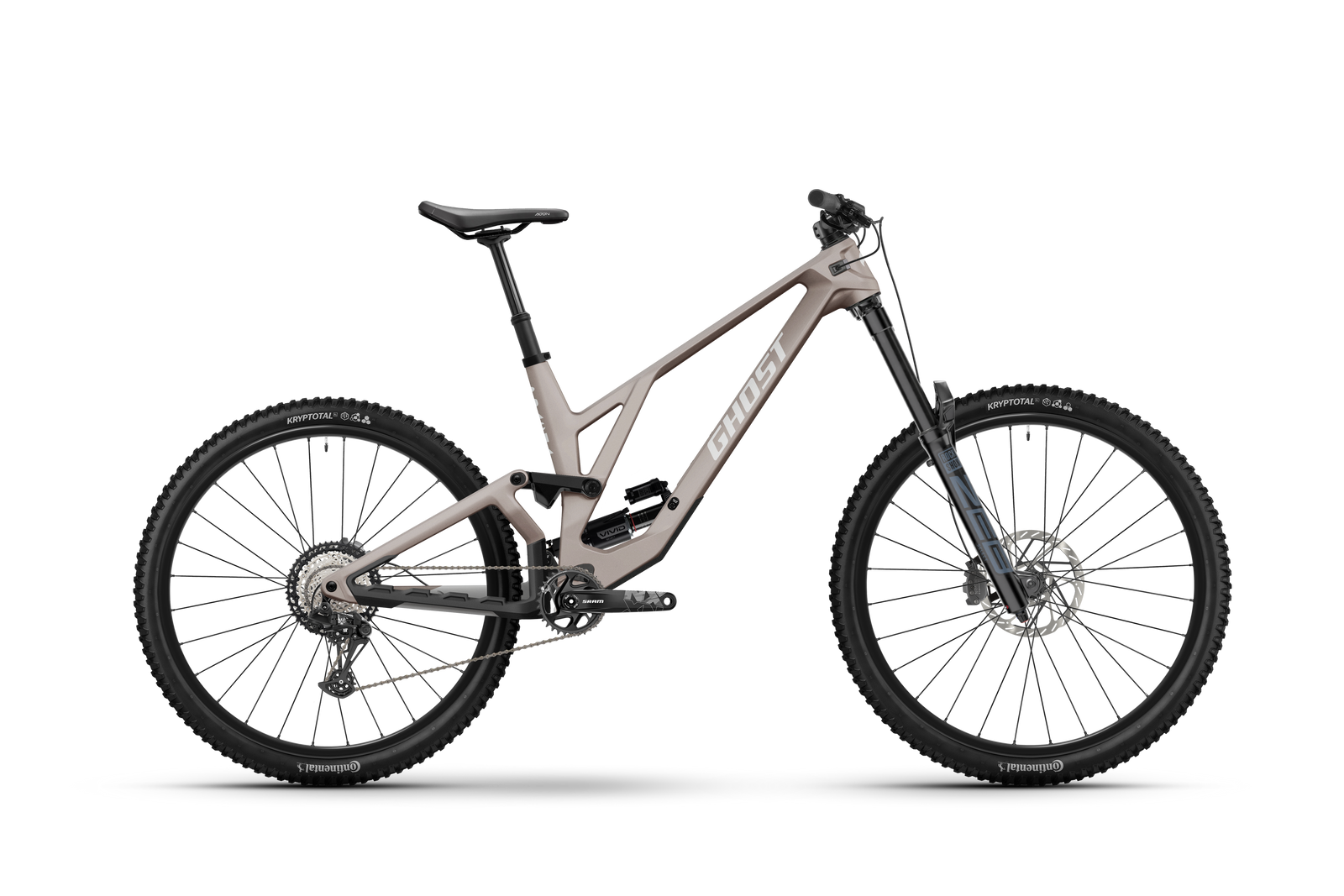 Ghost Poacha Mountain Bike - Coffee Dusty Desert/Gray Silver - Matt