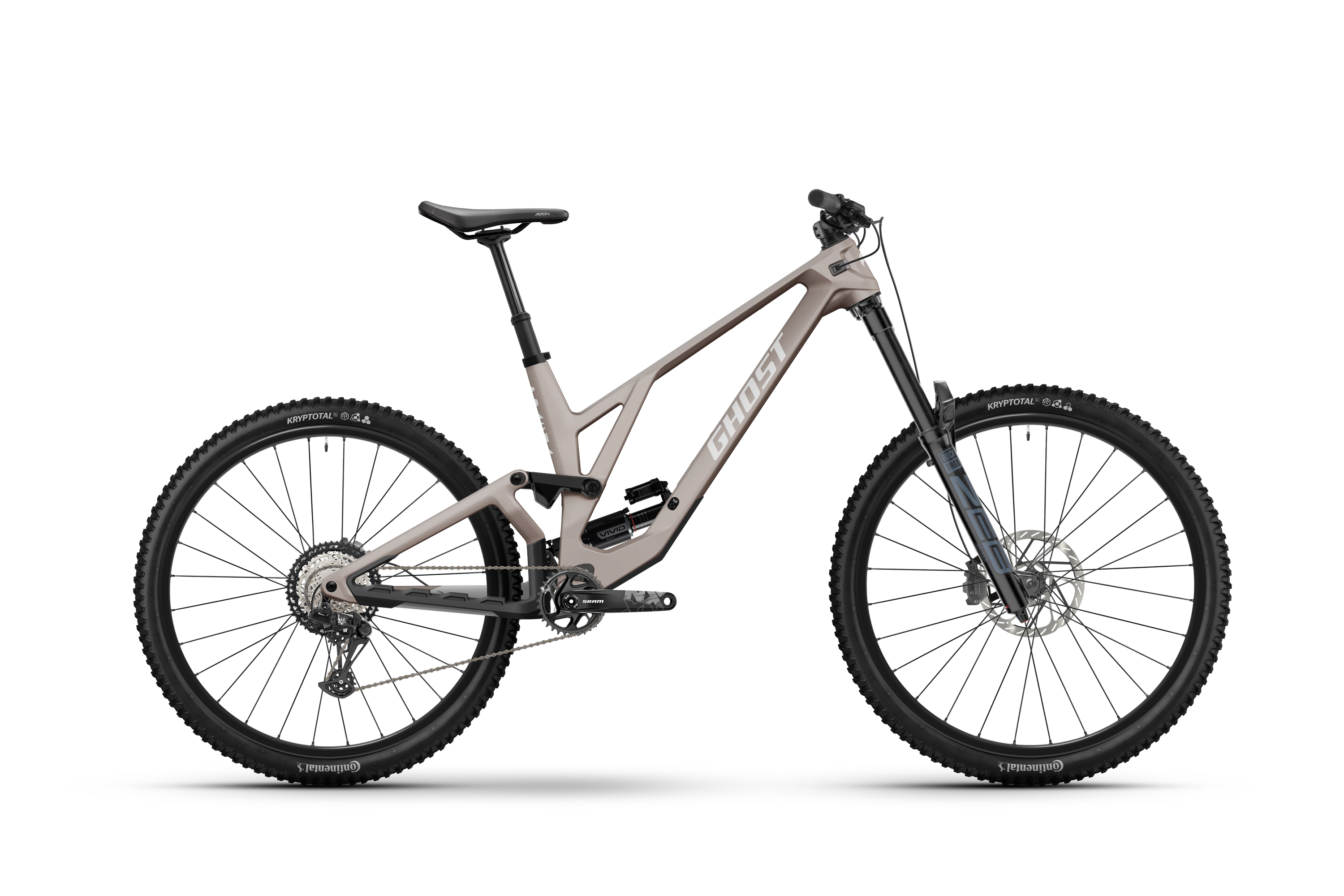 Ghost Poacha Mountain Bike - Coffee Dusty Desert/Gray Silver - Matt