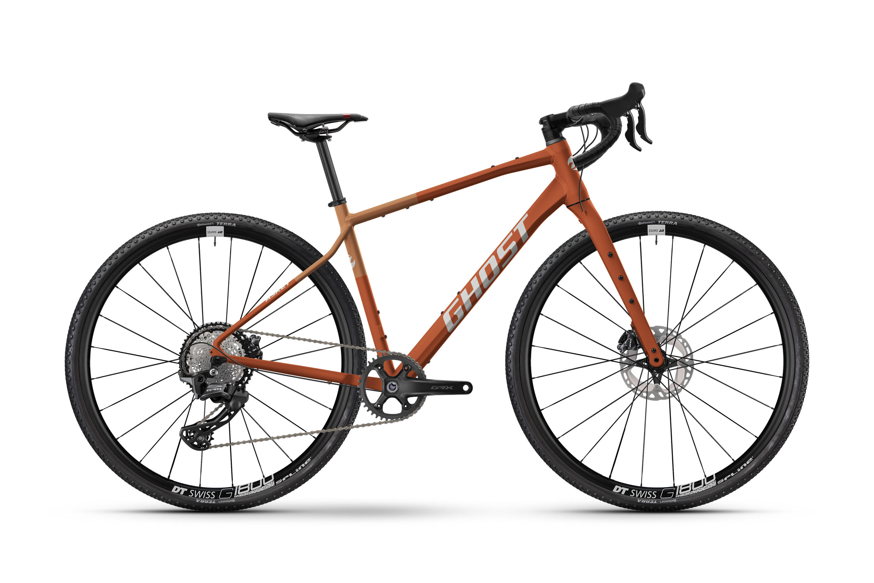 Ghost Asket Advanced Gravel Bike - Rustic Ember/Saffron Sunset - Matt