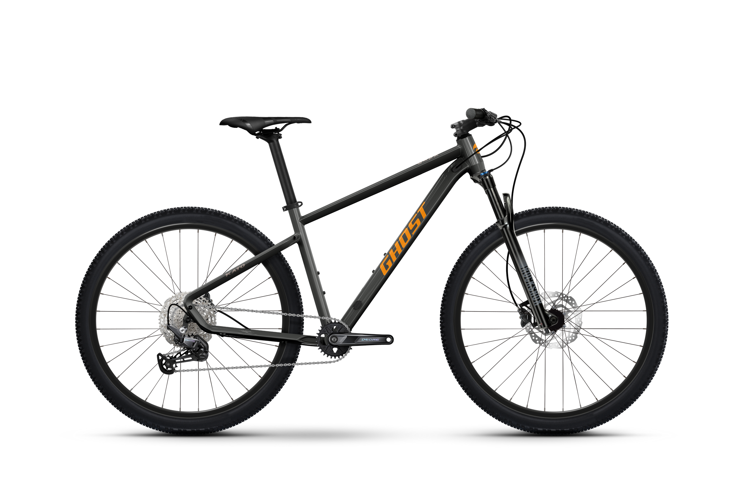 Ghost Kato Pro Mountain Bike - Blazing Black/Dazzling Mango - Glossy