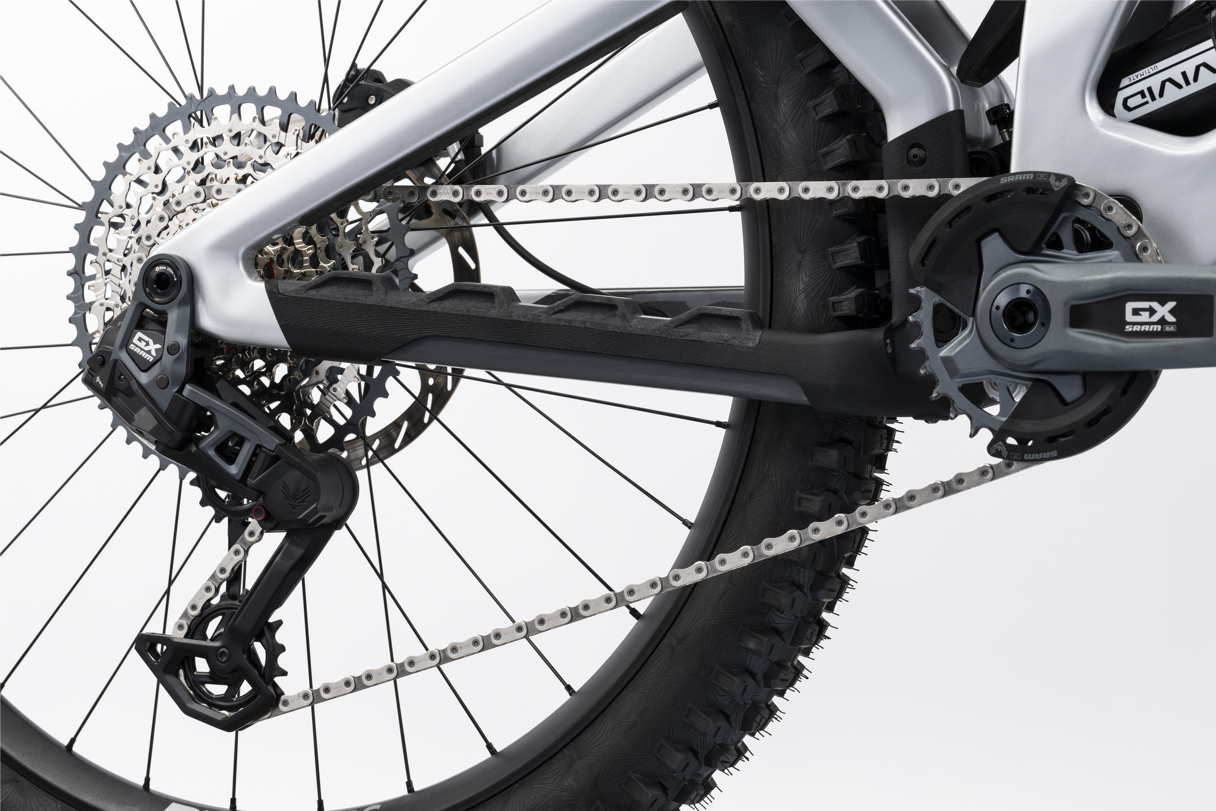 Ghost Poacha Full Party Mountain Bike - Gray Silver/Gray Slab - Glossy