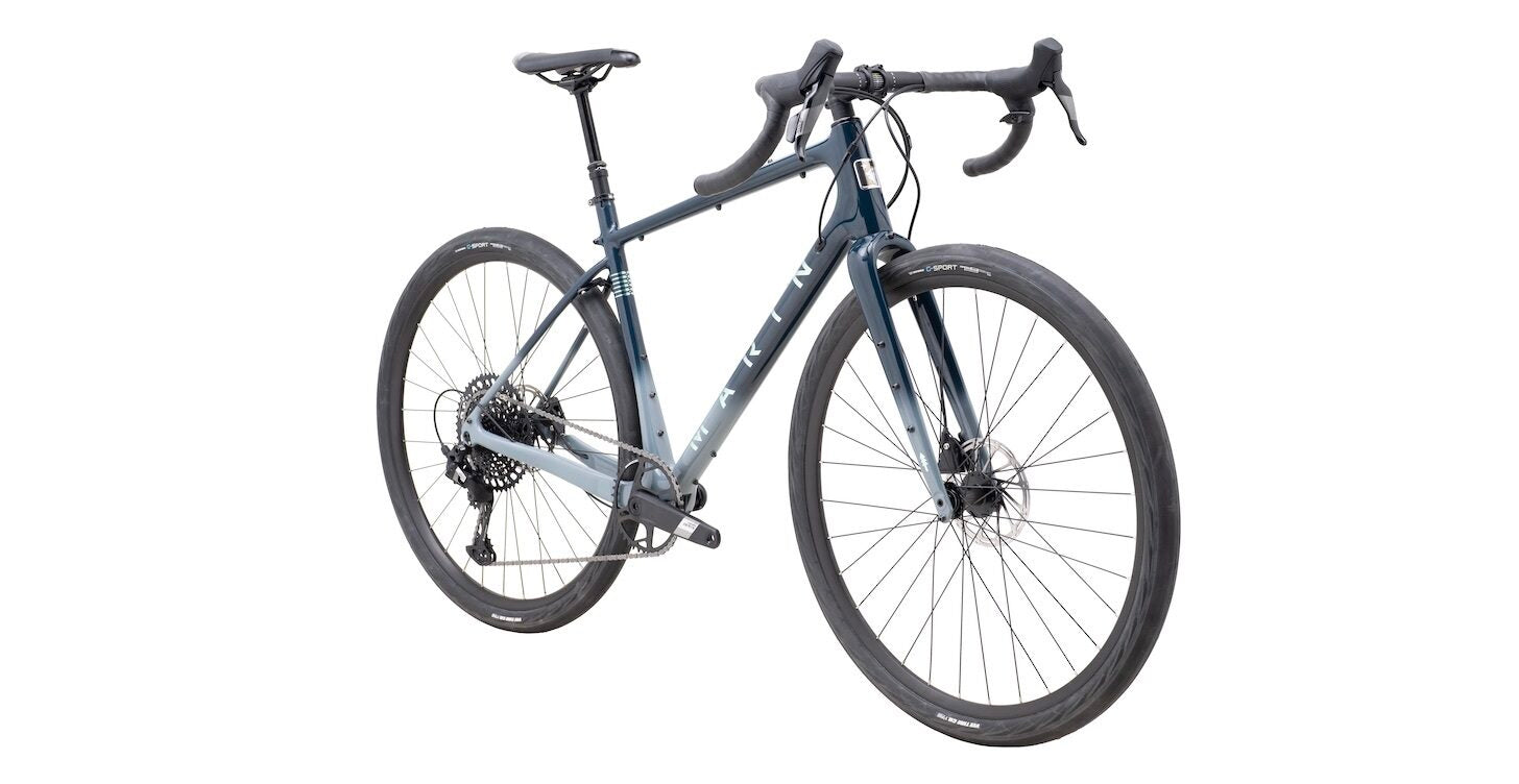 Marin Headlands Gravel Bike Gloss Dark Blue/Gray/Light Blue