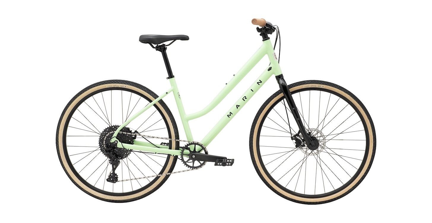 Marin Kentfield 2 ST Hybrid Bike - Gloss Light Green/Black