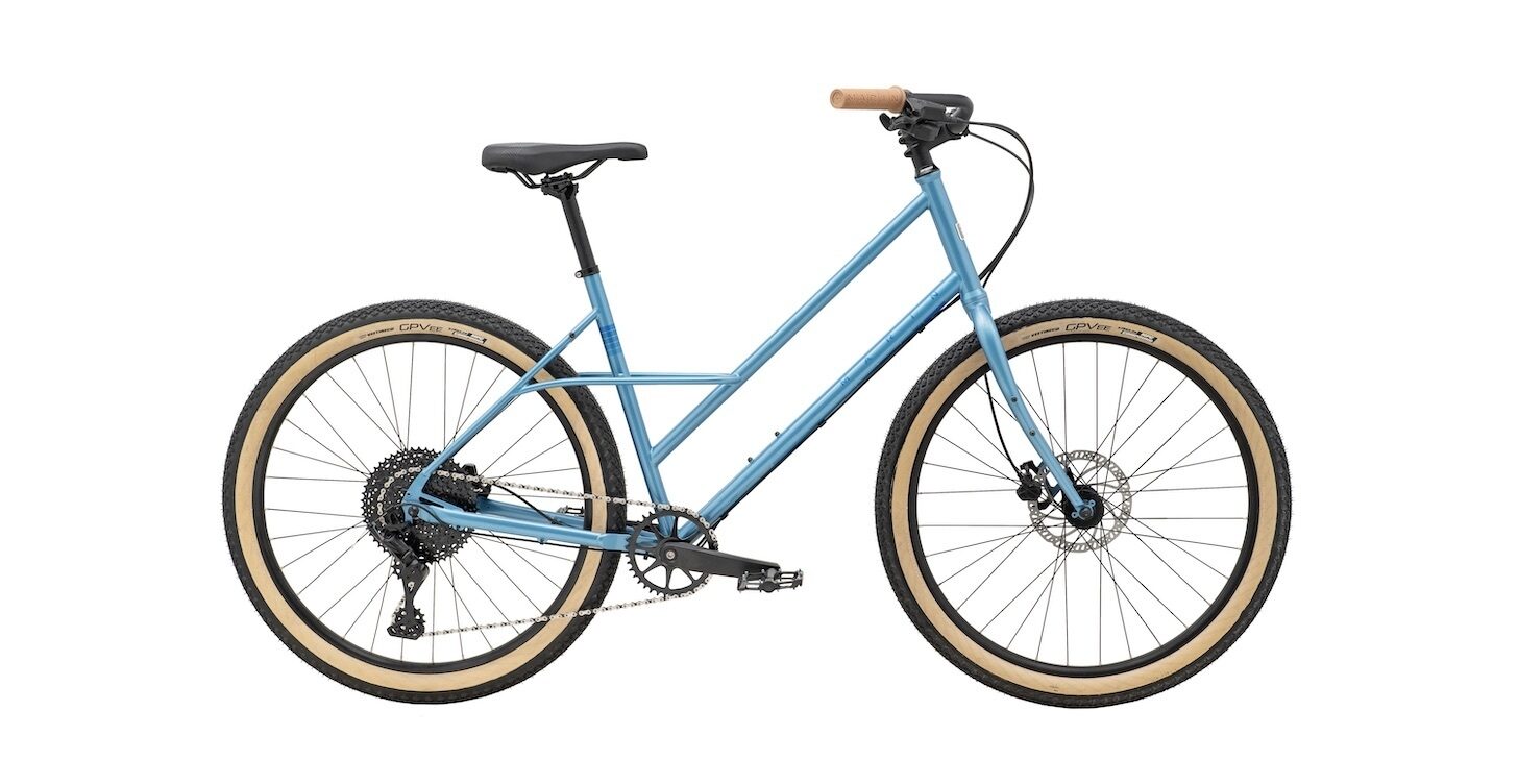 Marin Larkspur 1 Hybrid Bike - Gloss Metallic Blue/Metallic Dark Blue