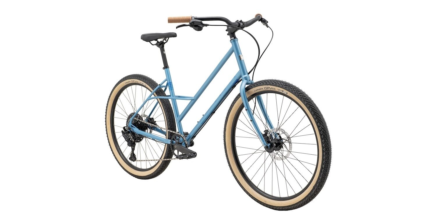 Marin Larkspur 1 Hybrid Bike - Gloss Metallic Blue/Metallic Dark Blue