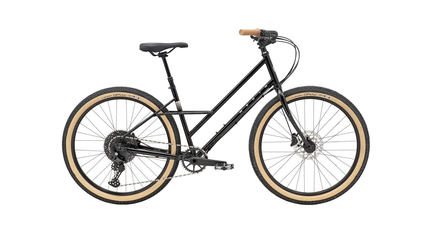 Marin Larkspur 2 Hybrid Bike - Gloss Black/Holograph