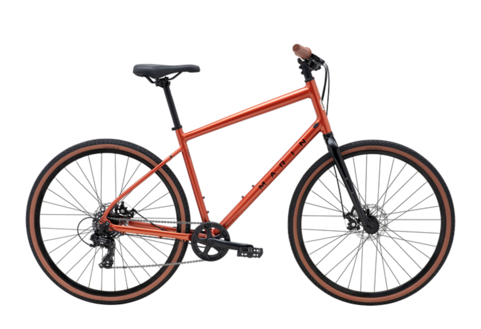 Marin Kentfield 1 Hybrid Bike - Orange