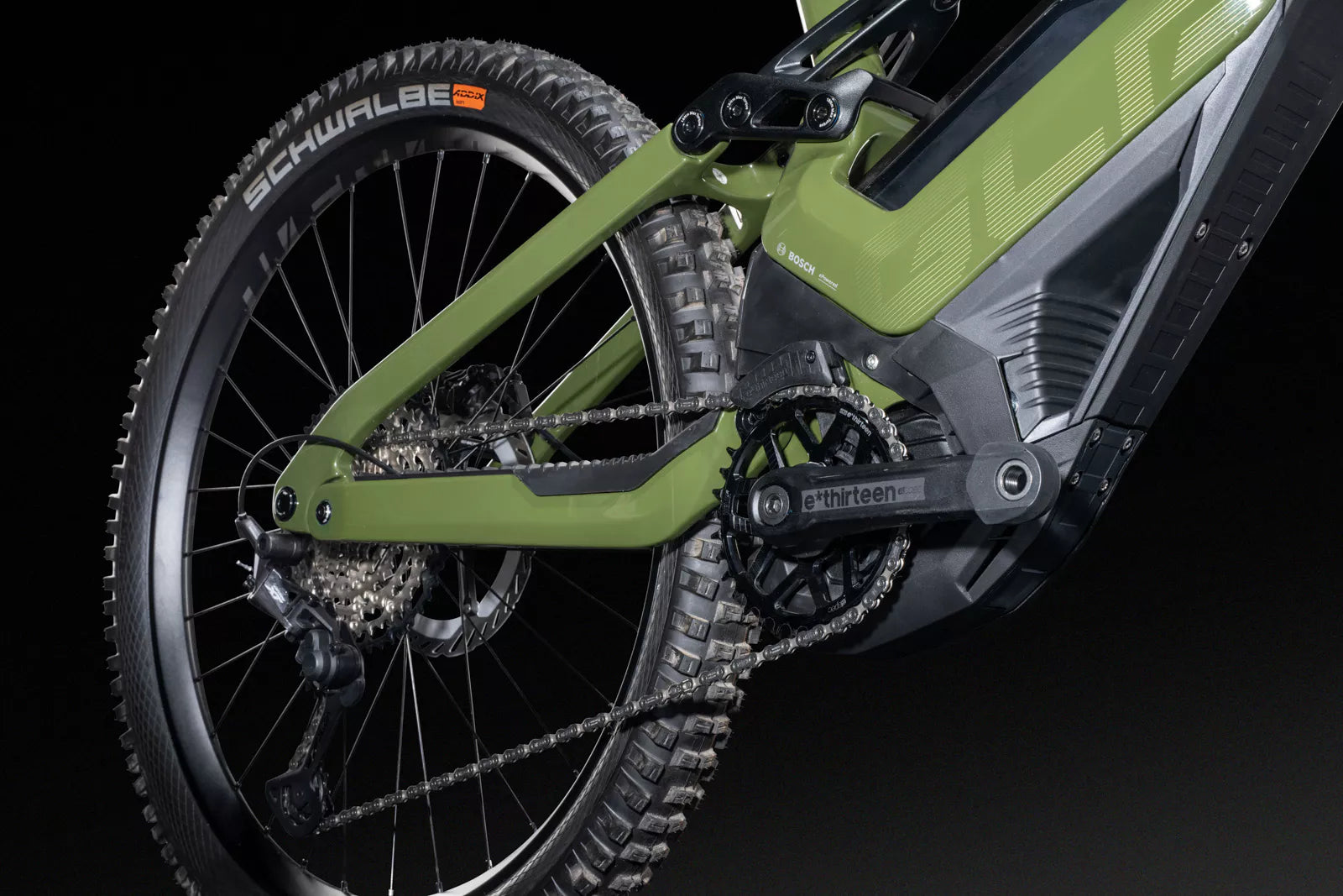 Lapierre GLP III Elite 2025 Electric Mountain Bike - Harsh Green