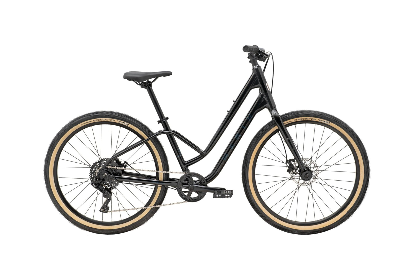 Marin Stinson 2 ST Hybrid Bike - Gloss Black/Blue