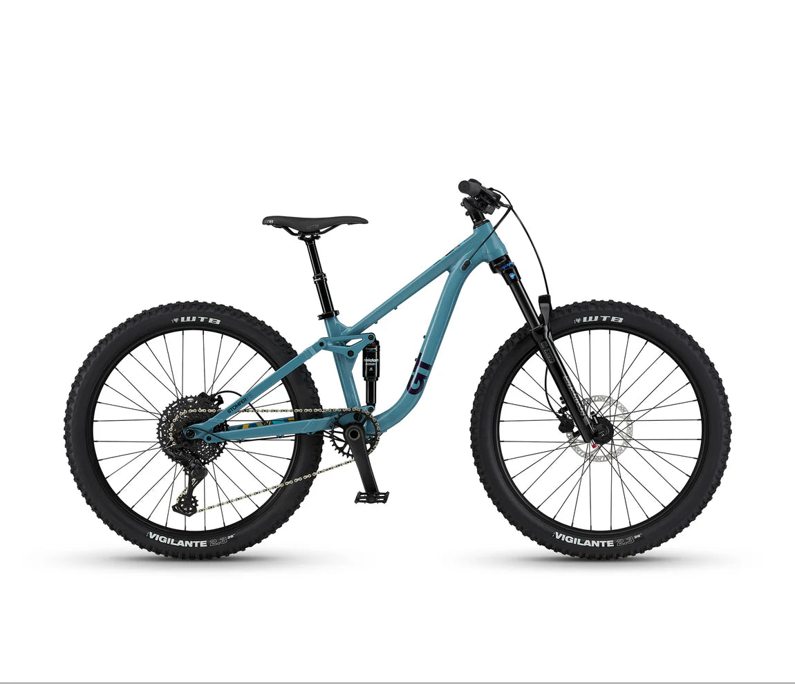 GT Stomper FS Ace Kids Mountain Bike - June Gloom