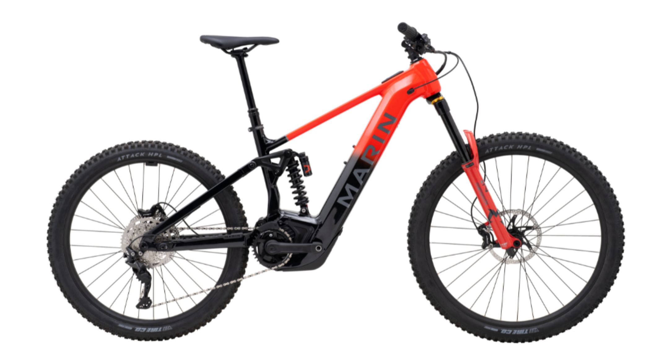 Marin Alpine Trail E1 Full Suspension Electric Mountain Bike - Red/Black