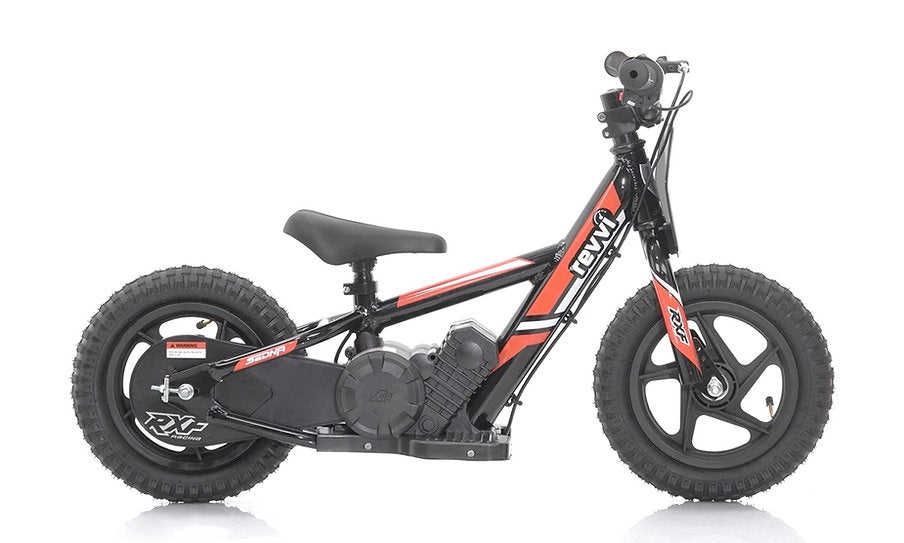 Revvi 12" Kids Electric Balance Bike - Red