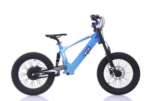 Revvi 18" Plus Kids Electric Balance Bike - Blue