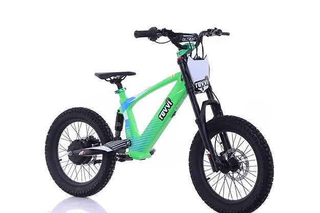 Revvi 18" Plus Kids Electric Balance Bike - Green