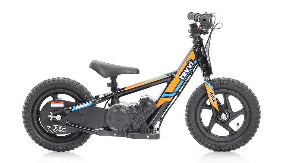 Revvi 12" Kids Electric Balance Bike - Orange
