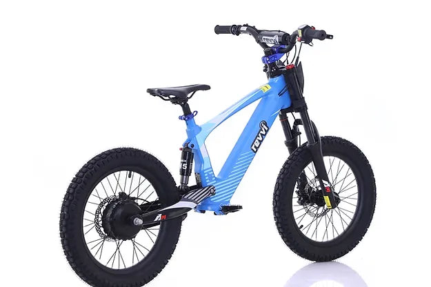 Revvi 18" Plus Kids Electric Balance Bike - Blue