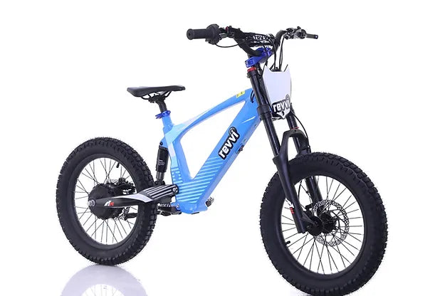 Revvi 18" Plus Kids Electric Balance Bike - Blue