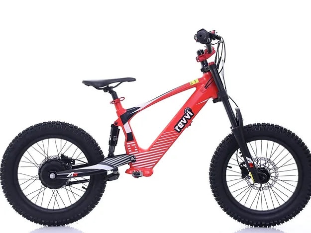 Revvi 18" Plus Kids Electric Balance Bike - Red