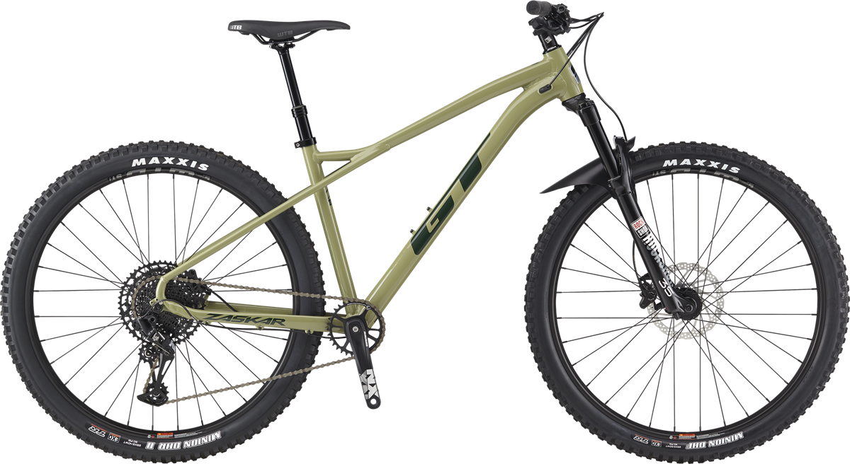 GT Zaskar LT Expert Hardtail Trail Bike - Olive Green