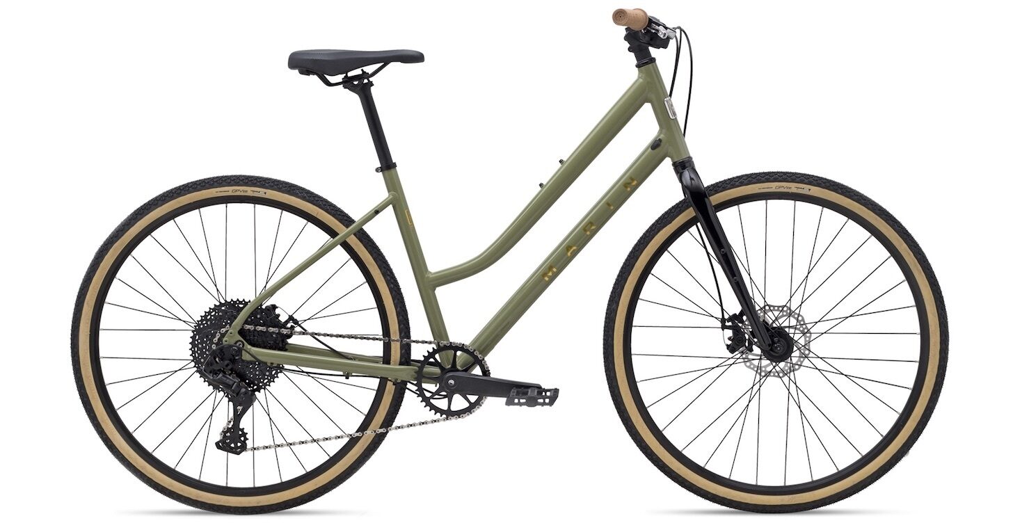Marin Kentfield 2 ST Hybrid Bike - Gloss Green/Bronze